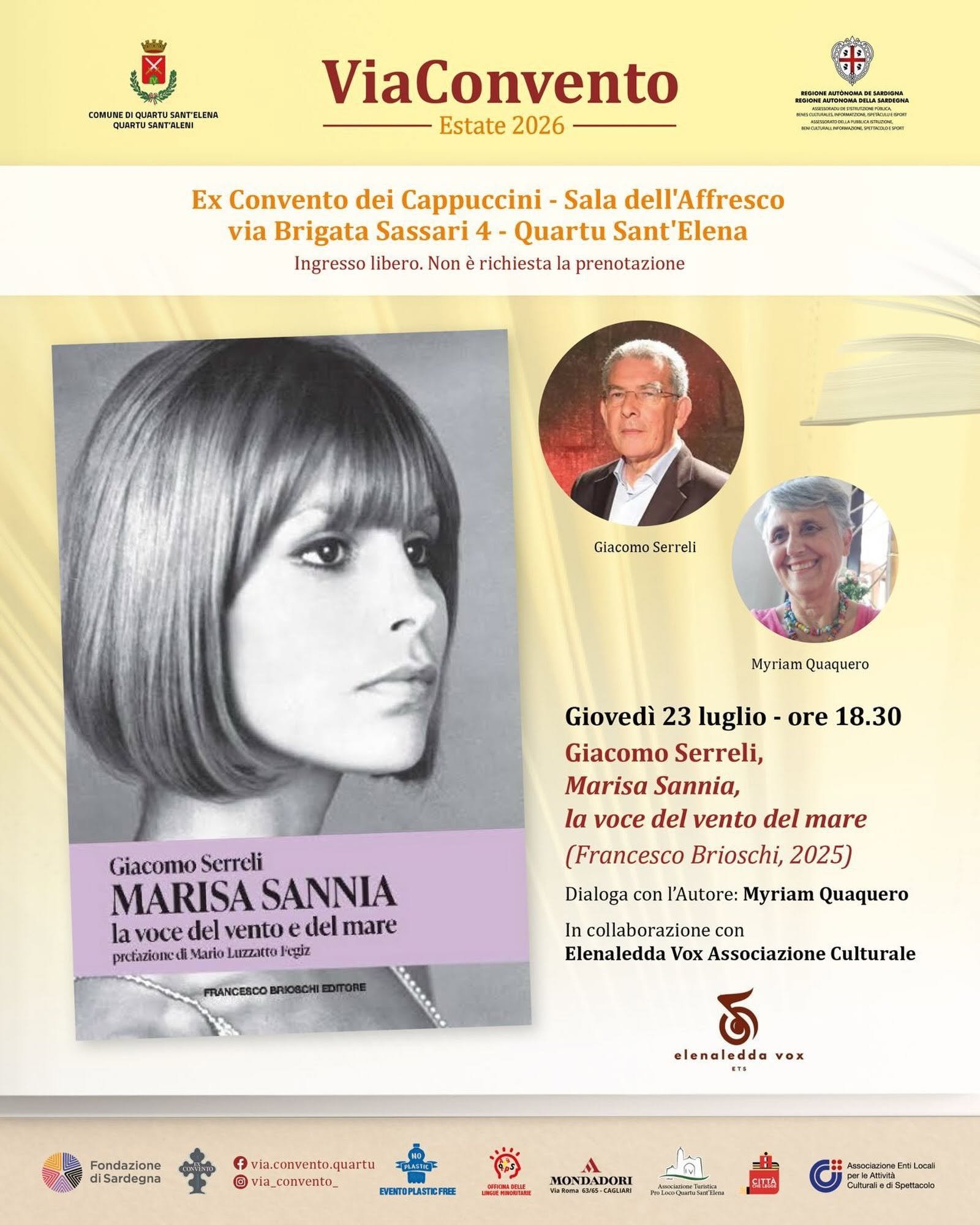 Marisa Sannia - ViaConvento Estate 2026