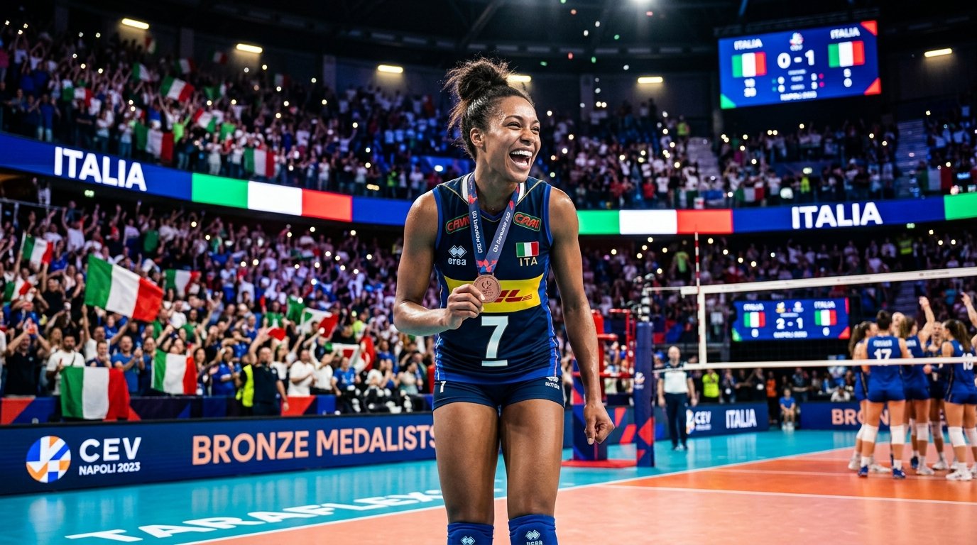 Alessia Orro sul podio: bronzo per l'Italia alla Volleyball Nations League 2026
