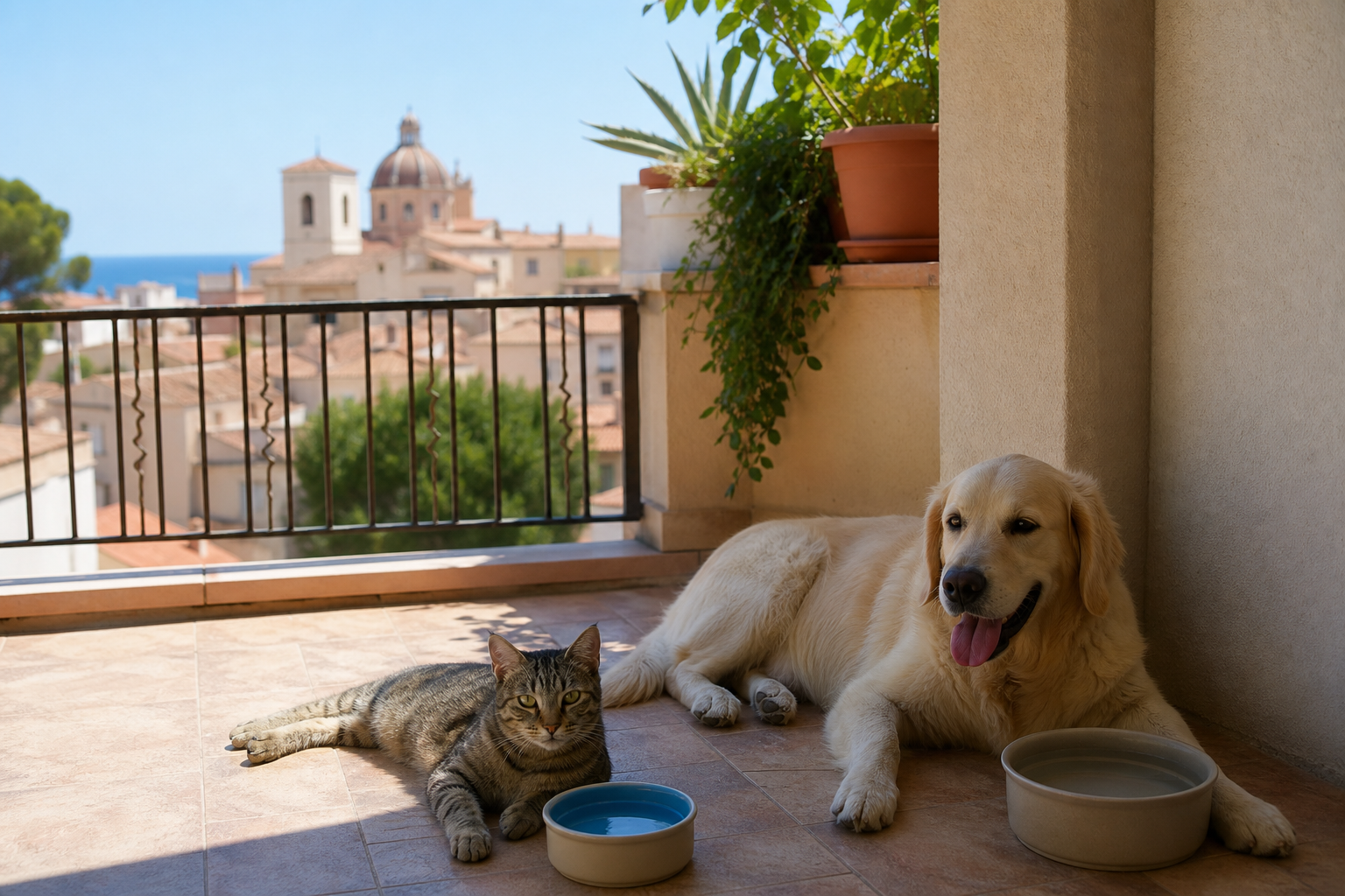 Quartu, ordinanza contro il caldo per proteggere gli animali su balconi e terrazze