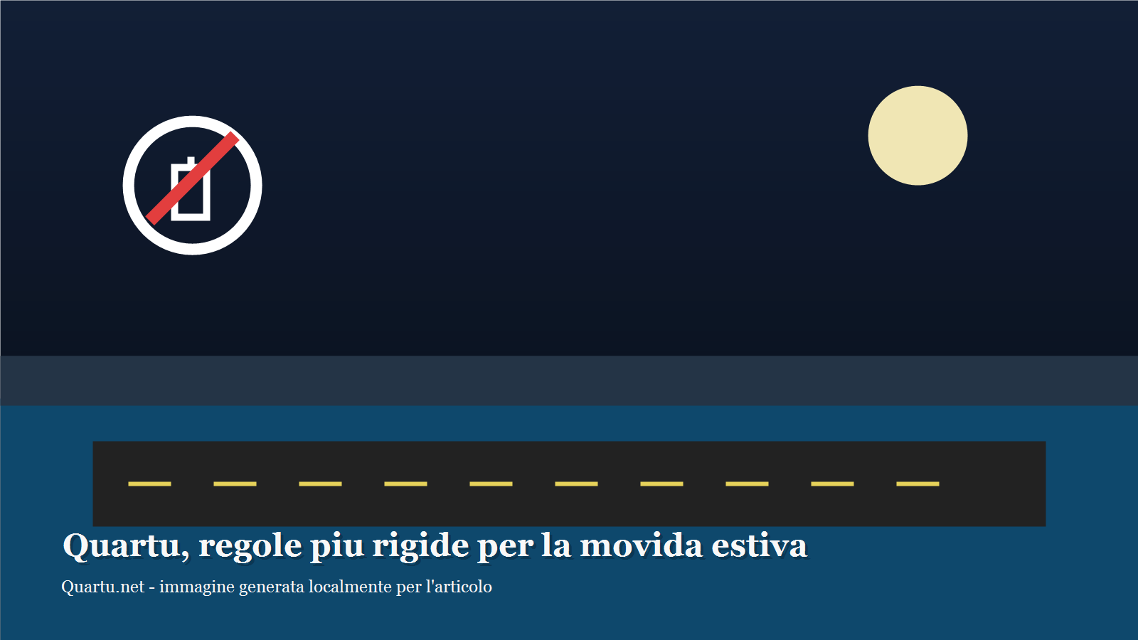 Quartu, stop a vetro e lattine nelle notti estive fino al 31 ottobre