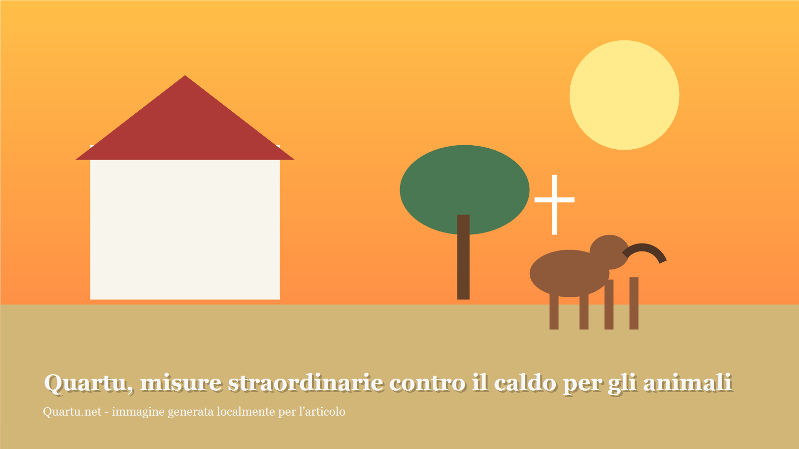 Quartu, ordinanza anti-caldo per gli animali fino al 15 settembre