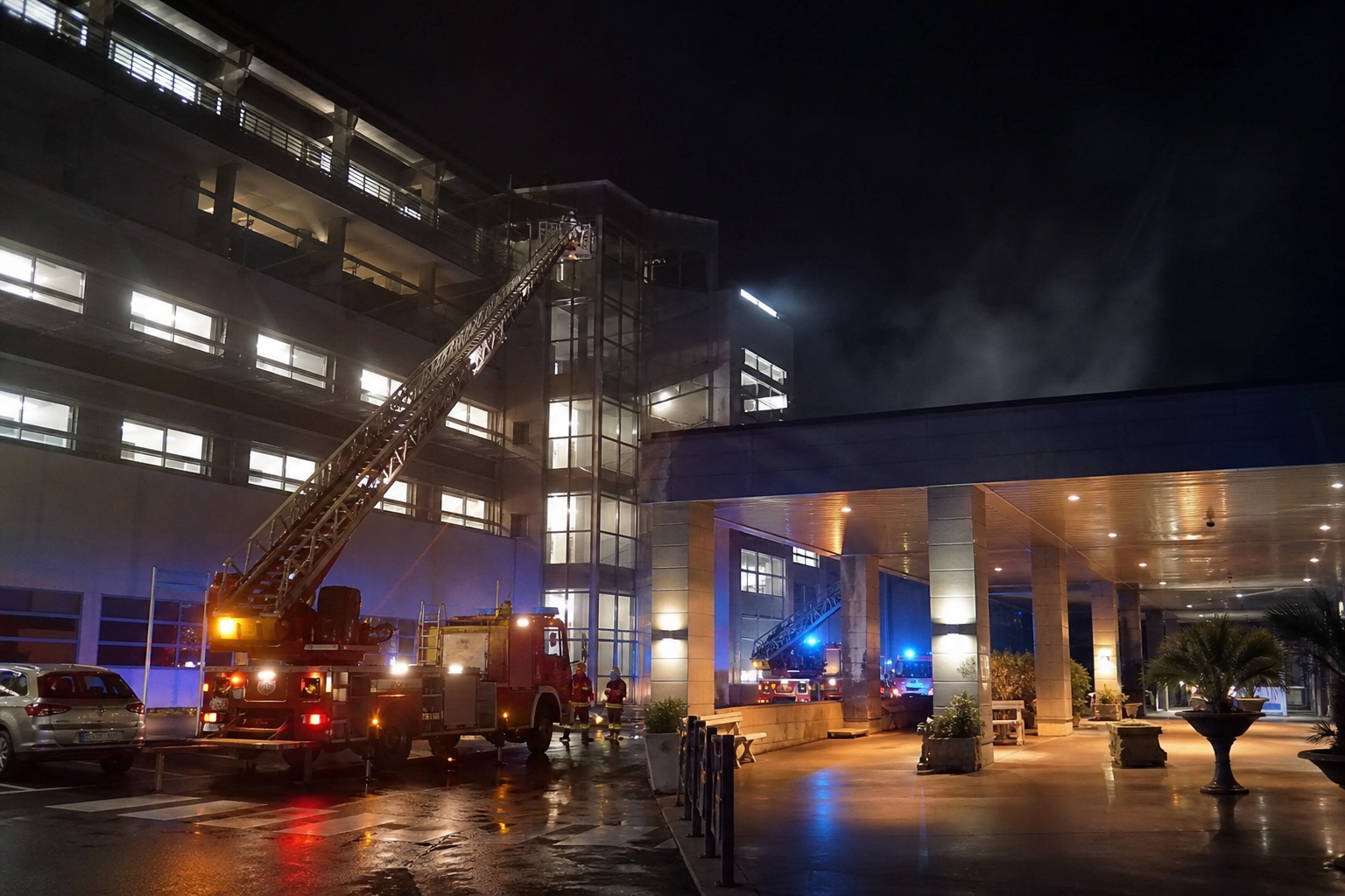 Cagliari, incendio notturno al Brotzu: nessun ferito