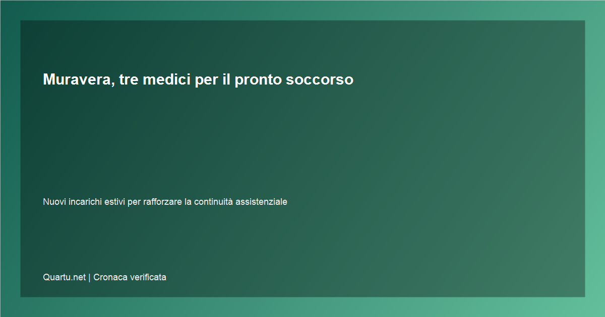 Tre medici destinati al pronto soccorso di Muravera per rafforzare i turni estivi