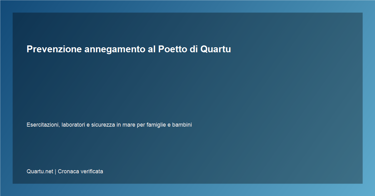 Al Poetto di Quartu una giornata pubblica per la prevenzione dell'annegamento