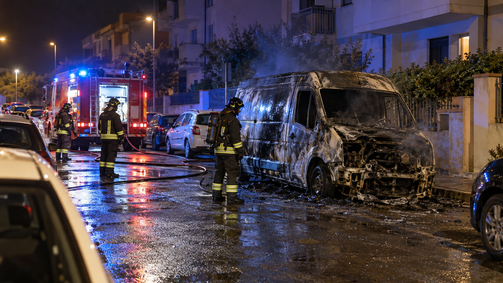 Quartu, due incendi di veicoli nella notte: danni anche a una casa