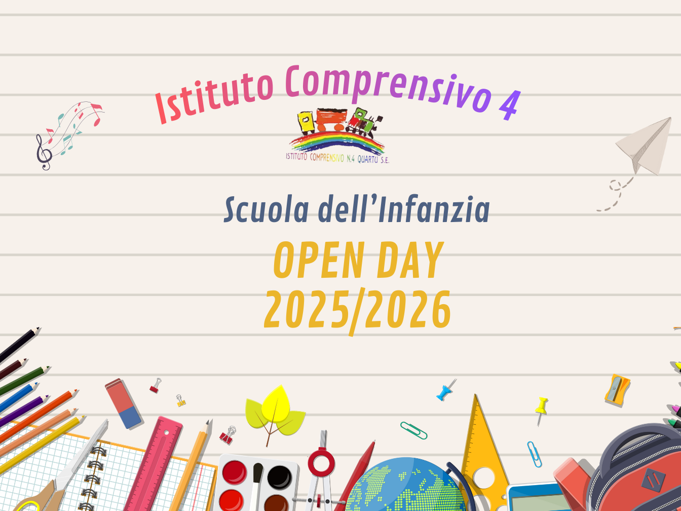🔔Nuove date Open Day 2025/2026 – Scuola dell’Infanzia