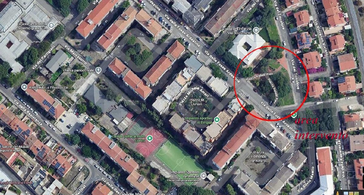 Cagliari, nuova palestra all’aperto a Pirri: piazza Pisu diventa un’area fitness