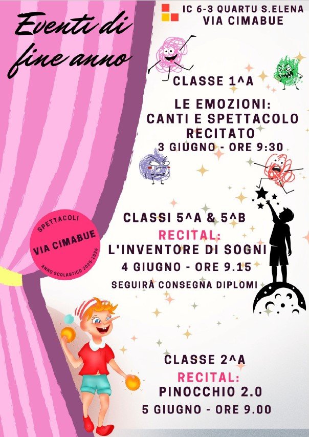 Attività di fine anno scolastico - Via Cimabue
