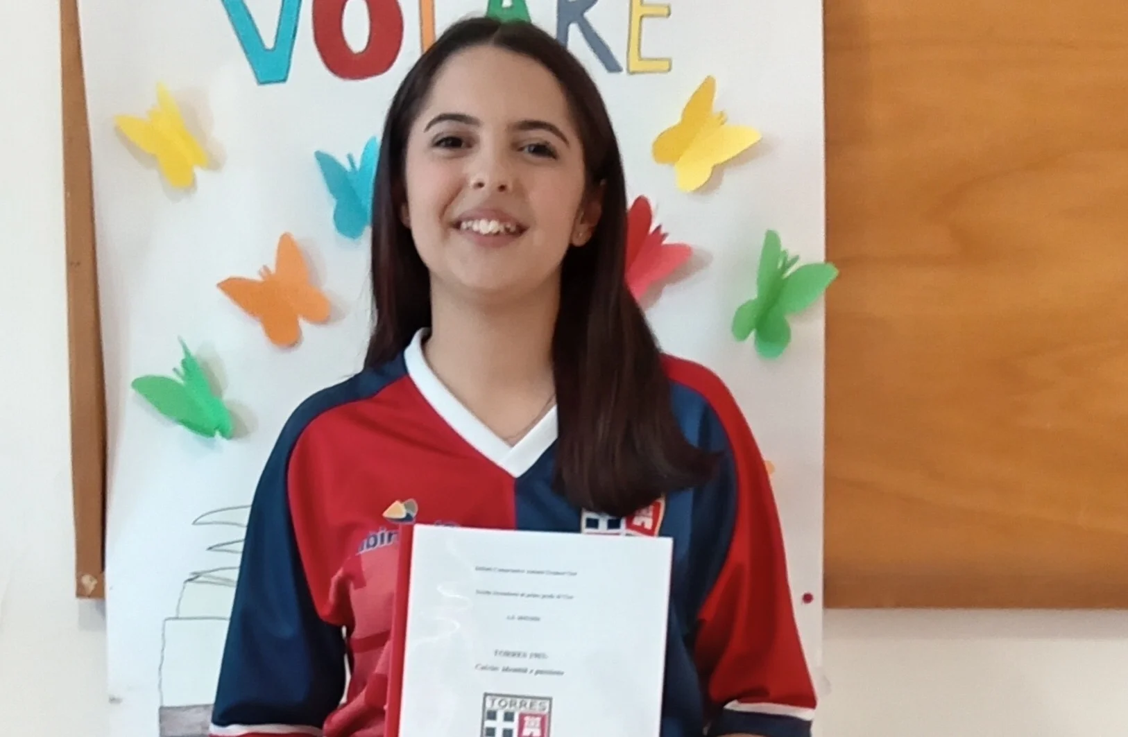 Alessia dedica la tesina di terza media alla sua grande passione: la Torres