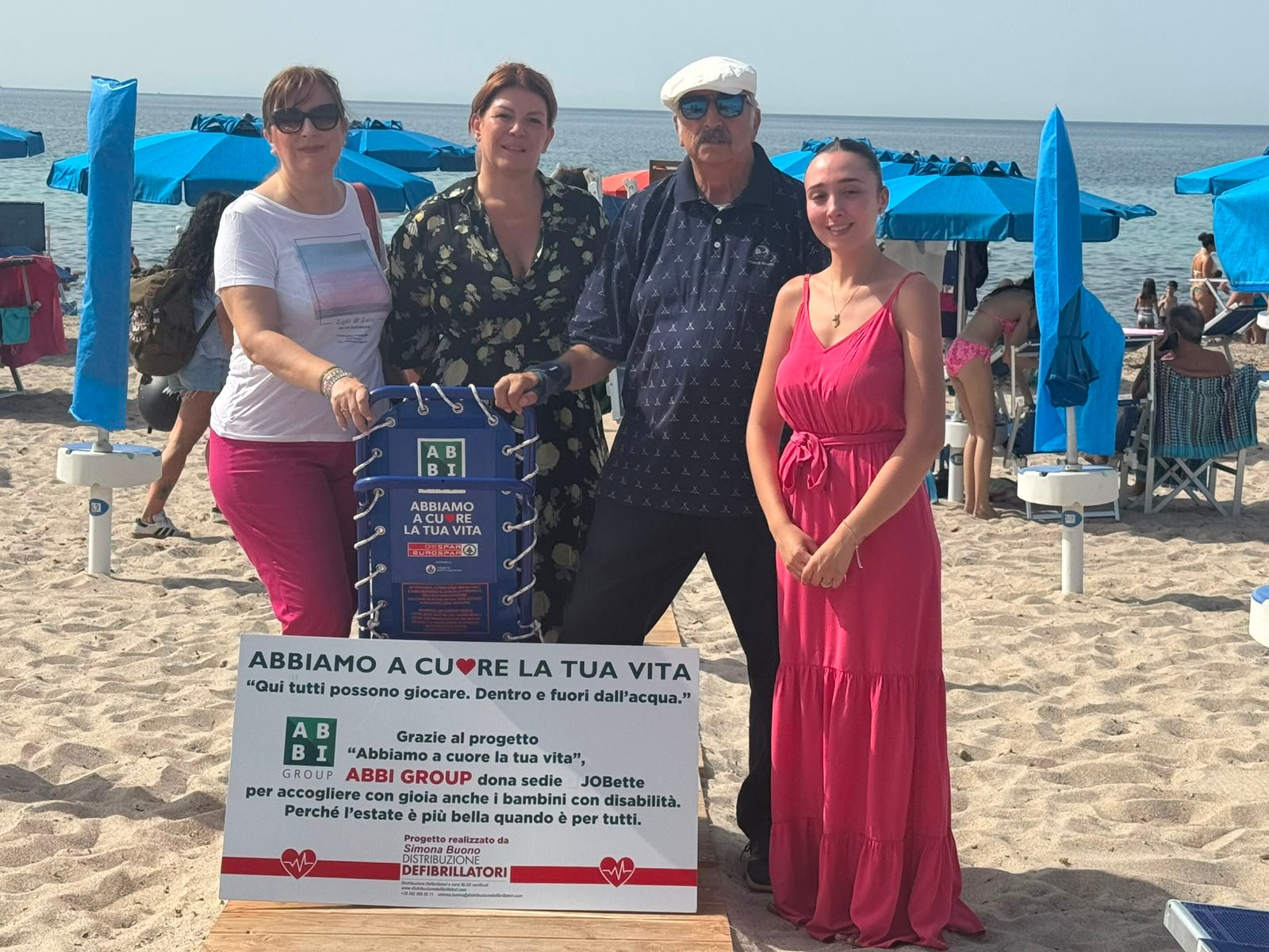 Una Quartu sempre più accessibile e attenta all’inclusione: al Poetto ecco la JOBette, sedia da mare galleggiante per bimbi con disabilità