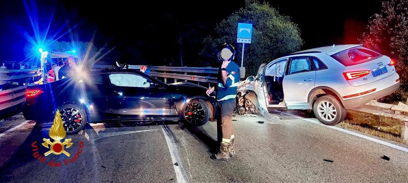 Bruttissimo incidente sulla 125 tra Olbia e Arzachena: due feriti in ospedale e strada chiusa per ore