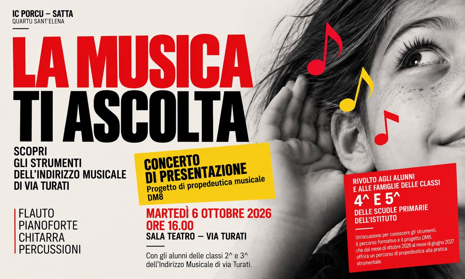 Concerto di presentazione dell’Indirizzo Musicale di via Turati