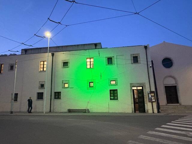 Sabato 10 ottobre ricorre la Giornata Mondiale della Salute Mentale, Quartu illumina di verde la facciata dell'Ex Convento