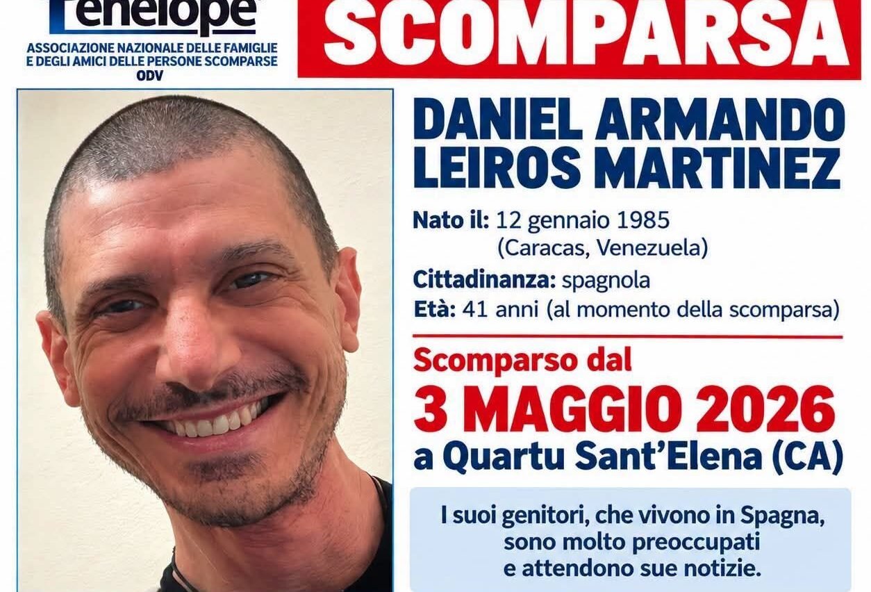 Scomparso da Quartu Sant’Elena da oltre cinque mesi: appello per ritrovare il 41enne Daniel